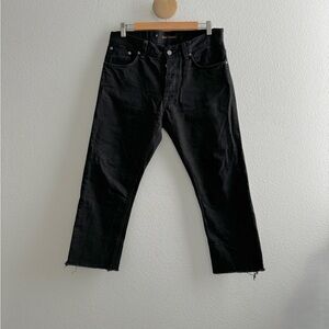 Nudie Jeans Fearless Freddie Dry Black *ALTERED* Cropped